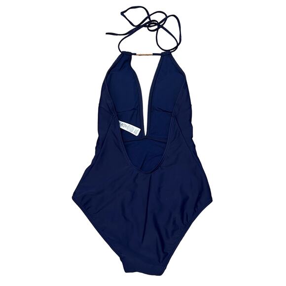 Ted Baker Halter Swimsuit One Piece Navy Size '2' US Small 4/6 New with tags - Picture 2 of 6